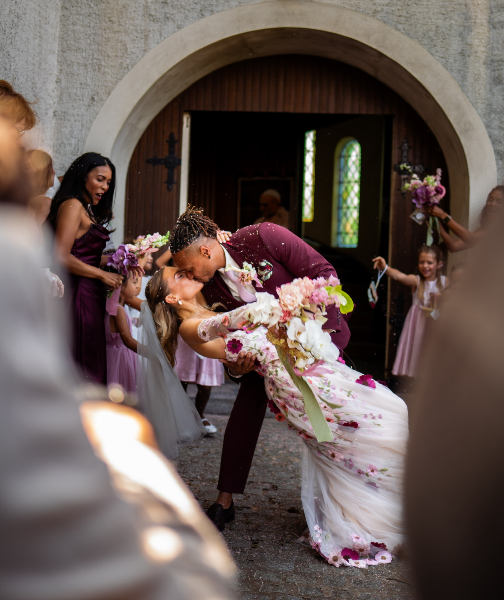 Elegant wedding detail